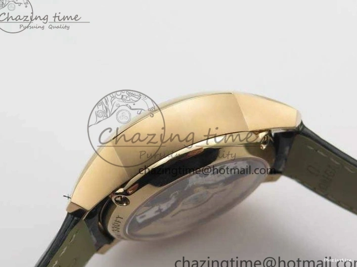 0120 De Ville Chronograph RG OMF 1:1 Best Edition Black Dial On Black Leather Strap A Sophisticated 8106